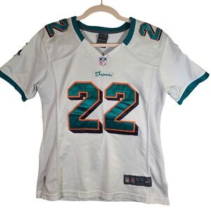NIKE Women's L Miami Dolphins Reggie Bush 22 On Field‎ NFL Football Jersey
